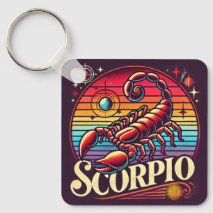 Scorpio Zodiac Chaveiro Vintage Design