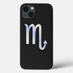 Scorpio Zodiac cromo como na pele cobra negra