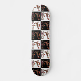 Scorpio Zodiac Símbolo Checkerboard Skateboard Dec