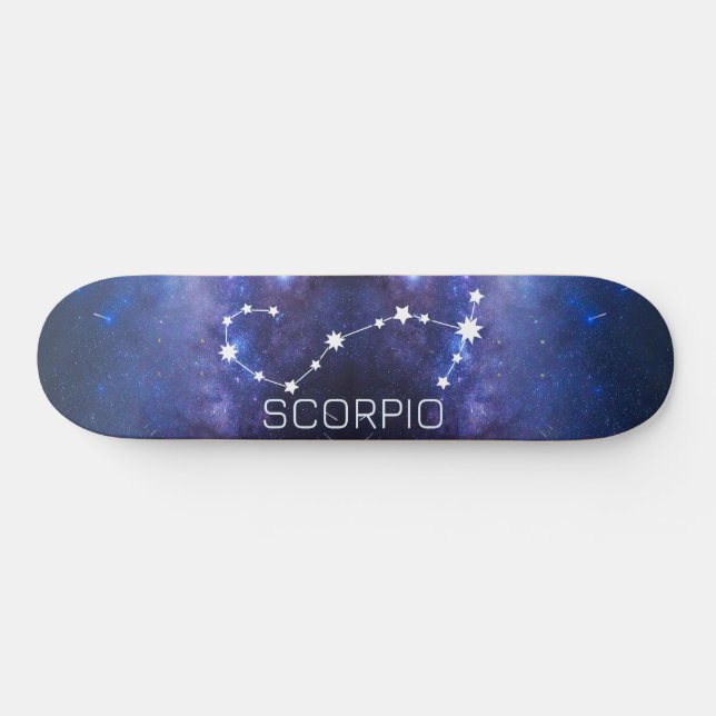 Scorpio Zodiac - Sinal de Estrela - skateboard (Horz)