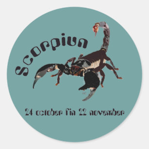 Scorpiun 24 october fin 22 autocolantes November