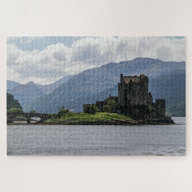 Scotland Jigsaw Quebra-cabeça - Loch Duich e Eilea (Horizontal)