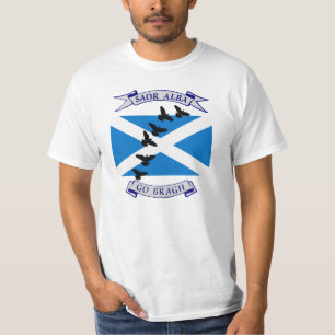 Scotland livre Saor alba vai t-shirt do pássaro d
