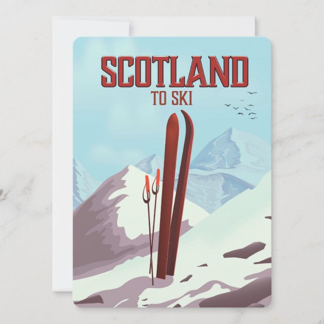 Scotland To Ski viagens vintage (Frente)