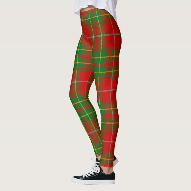 Scotstee Clan Burnett Antiga Tartan Women Legging (Esquerda)