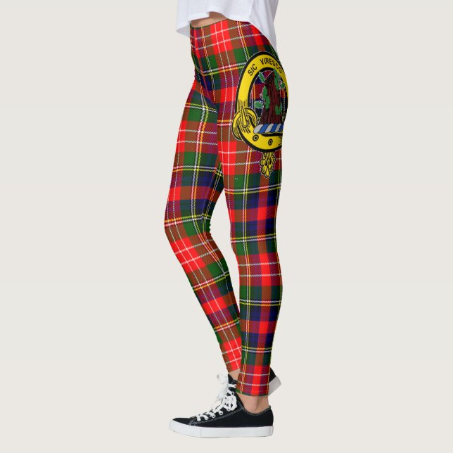 Scotstee Clan Christie Crest Tartan Women Leggings (Esquerda)