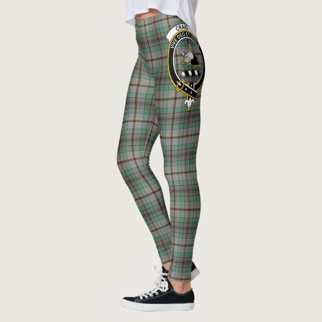 Scotstee Clan Craig Crest Tartan Women Leggings (Esquerda)