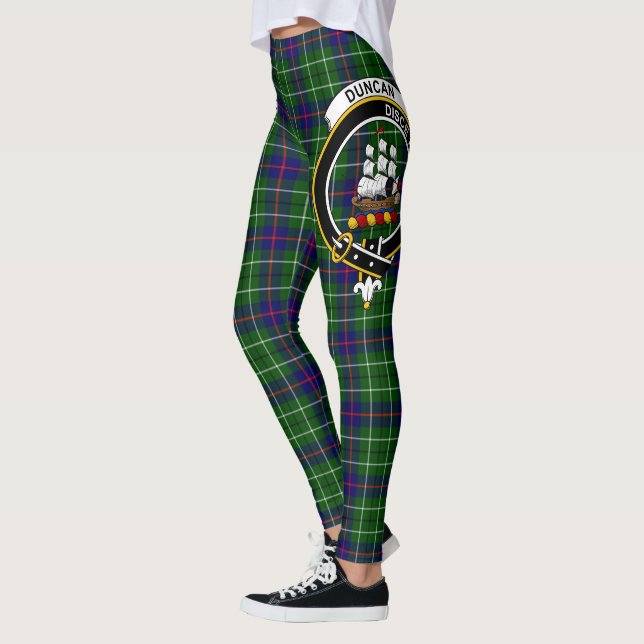 Scotstee Clan Duncan Crest Tartan Women Leggings (Esquerda)