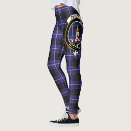 Scotstee Clan Dunlop Crest Tartan Women Leggings