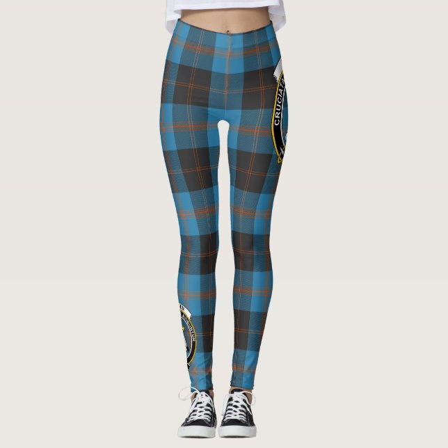 Scotstee Clan Garden Crest Tartan Women Leggings (Frente)