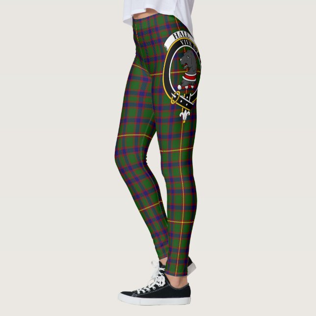 Scotstee Clan Hall Crest Tartan Women Leggings (Esquerda)