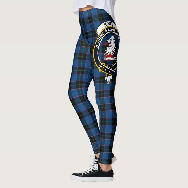 Scotstee Clan Home Hume Crest Tartan Women Legging (Esquerda)
