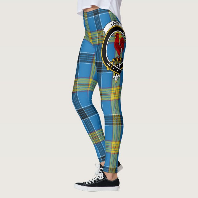 Scotstee Clan Laing Crest Tartan Women Leggings (Esquerda)