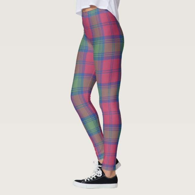 Scotstee Clan Lindsay Antiga Tartan Women Legging (Esquerda)