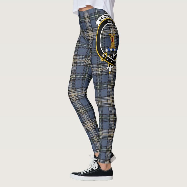 Scotstee Clan MacDowall Crest Tartan Women Legging (Esquerda)