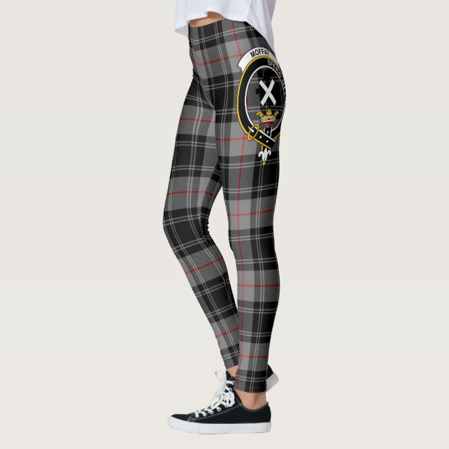 Scotstee Clan Moffat Crest Tartan Women Leggings (Esquerda)