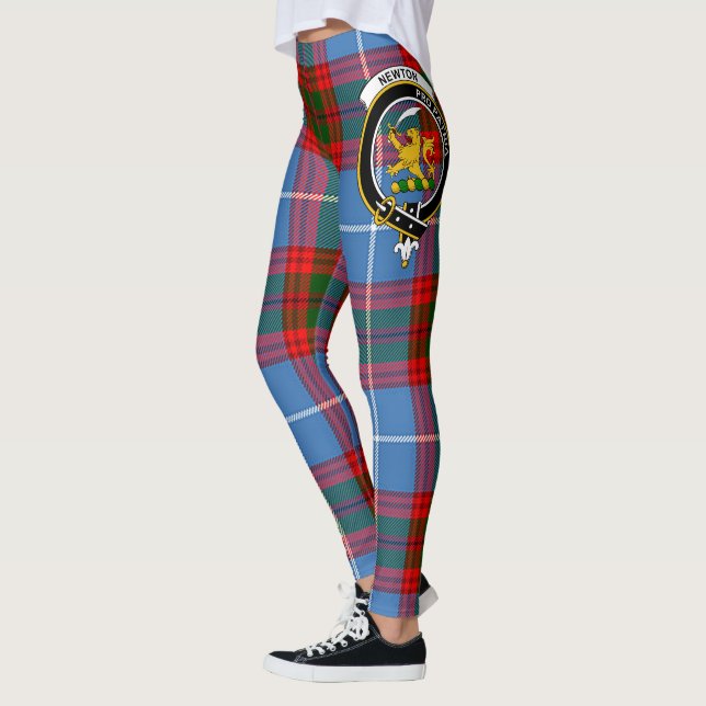 Scotstee Clan Newton Crest Tartan Women Leggings (Esquerda)