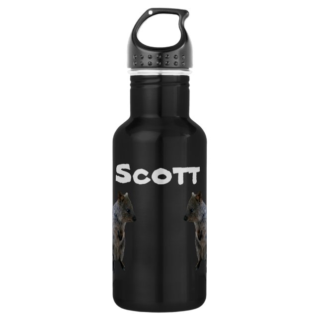 Scott Name Com Quokkas Australiano, Garrafa De Águ (Frente)