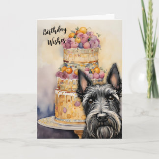 Scottie Dog Birthday - Cartão de Desejo