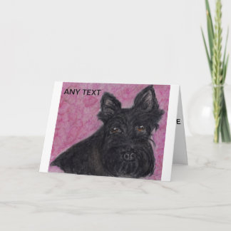 Scottie dog Cartão de saudação personalizado