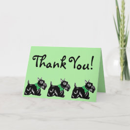 Scottie Dogs com Arcos de Cartões de agradecimento