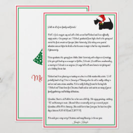 Scottie Terrier Newletter personalizada de Natal