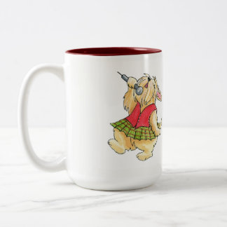 Scotties Rock Singing Wheaten Diva 15oz. Caneca