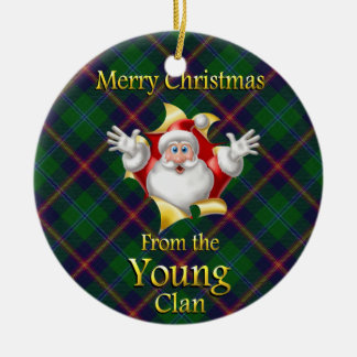 Scottish Clan Young Enfeites de natal