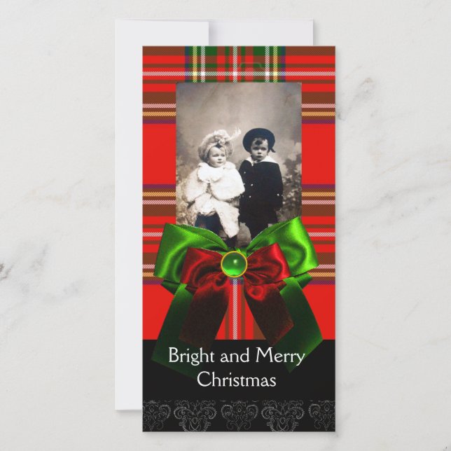 SCOTTISH TARTAN,RED GREEN ARCOS XMAS MODELO DE FOT (Frente)