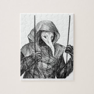 SCP 049 sobre quebra-cabeça de desenho