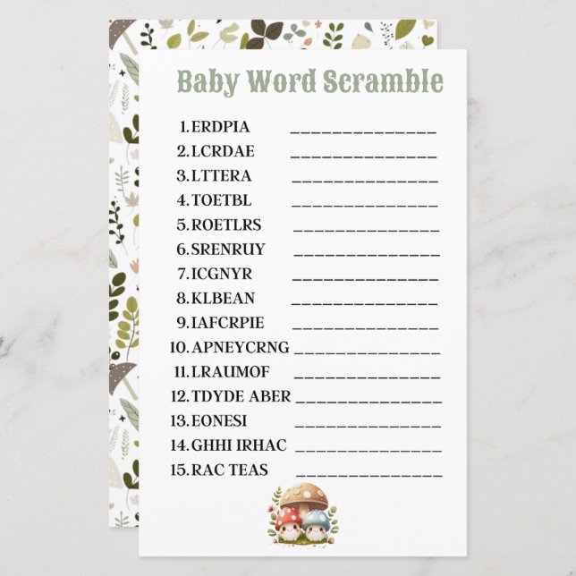 Scramble Bebê Cachorro (Frente/Verso)