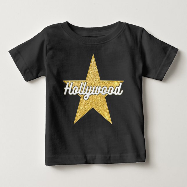 Script Boulevard Hollywood e Star Baby T-Shirt (Frente)