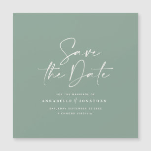 Script casual sage green typografia nativa