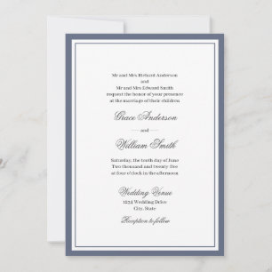 Script Clássico Convite de Casamento de Ambos os P
