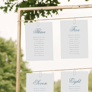 Script Clássico de Cartão de Gráfico Elegante Azul