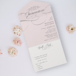 Script Clássico Tradicional de Palavra Rosa Quince