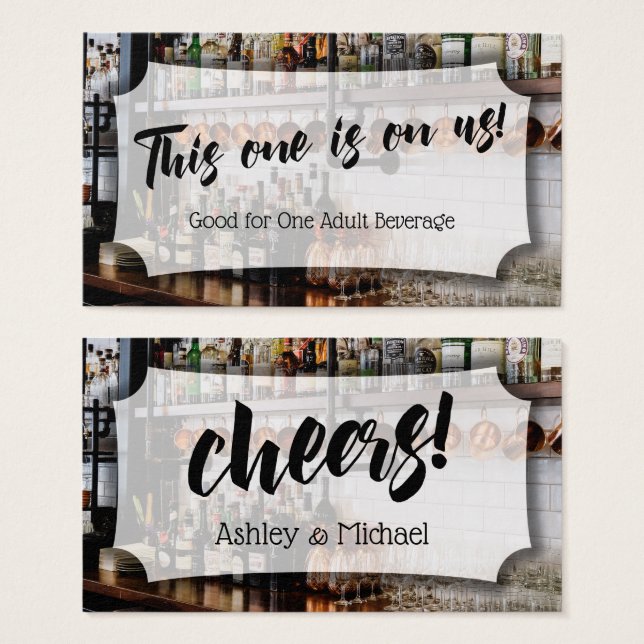 Script com foto de bar, ingressos de bebida para c (Frente & Verso)