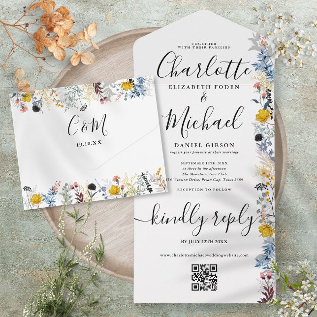 Script de Assinatura de Código QR Floral de Jardim (Garden Floral QR Code Signature Script Wedding All In One)