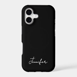 Script de assinatura de nome personalizado preto m