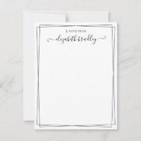 Script De Assinatura Girly Do Cartão De Nota