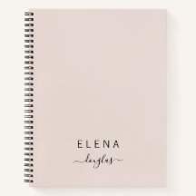 Script de Blush de Monograma Minimalista Moderno