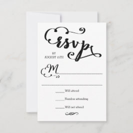 Script de Casamento - Cartão de RSVP