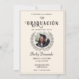 Script de Convite para Formandos Espanhol Elegante