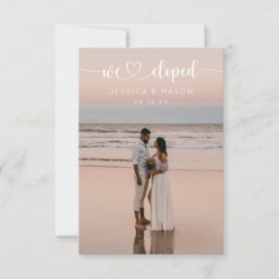 Script de Coração Simples Anúncio de Casamento Fug