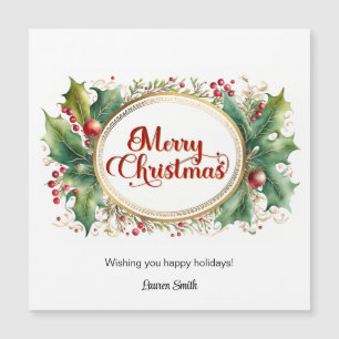 Script de Feliz Natal Personalizado em Quadro Flor