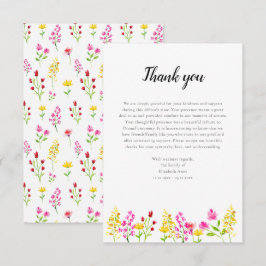 Script de Flores Silvestres Agradecimento Funeral