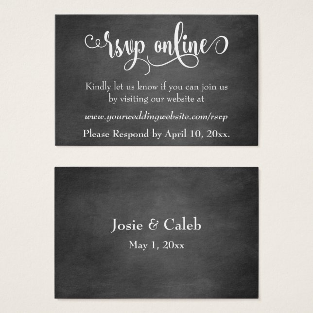 Script de inserção on-line RSVP de Casamento sobre (Frente & Verso)