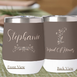 Script de Mocha Elegante de Madrinha de casamento 