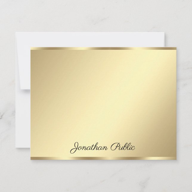 Script de Modelo Personalizado Dourado Faux (Frente)
