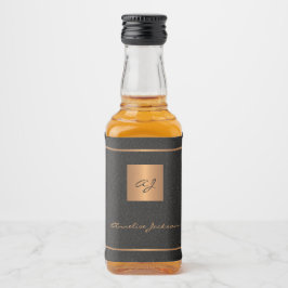 Script de nome de iniciais personalizadas em ouro 